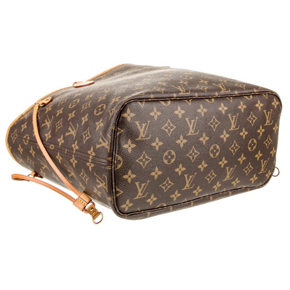 Louis Vuitton Brown Monogram Neverfull Tote - Picture 5 of 6